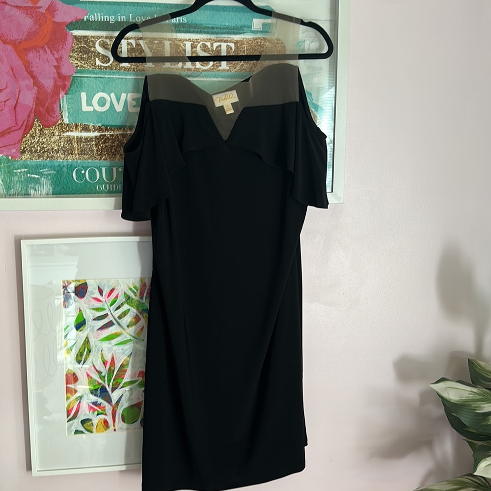 Faux Strapless Little Black Dress